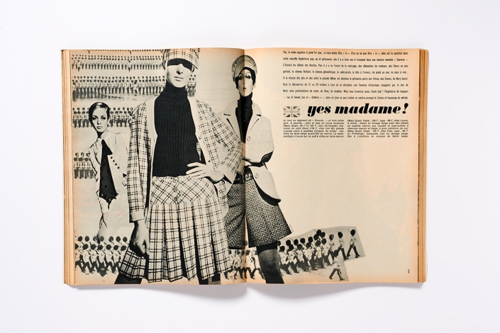 Twiggy & Grace Coddington, French Elle, 1966