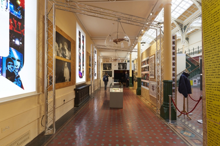 Exhibition display of In The Que: Celebrating the Que Club. Photo © Birmingham Museums Trust