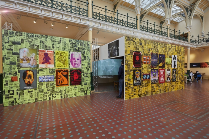 Exhibition display of In The Que: Celebrating the Que Club. Photo © Birmingham Museums Trust