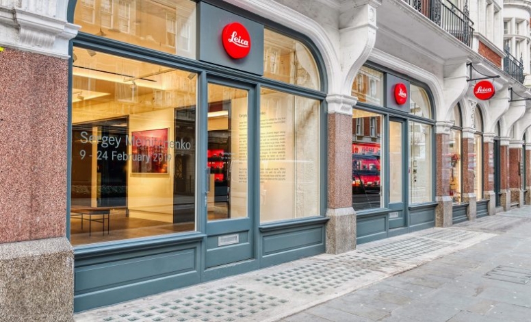 Exterior of the Leica Shop and Gallery on Duke Street, London