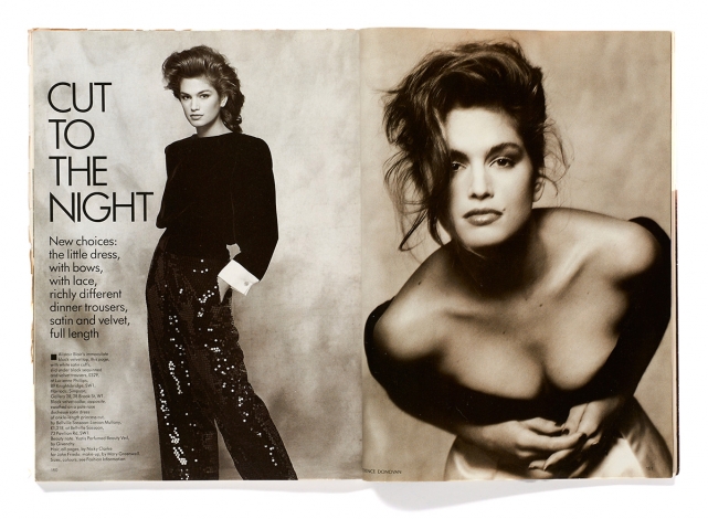 CIndy Crawford by Terence Donovan, British Vogue, August 1988